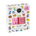 nailmatic Kids Nail Polish + 24 Stickers Set (Box of 2) - Pop