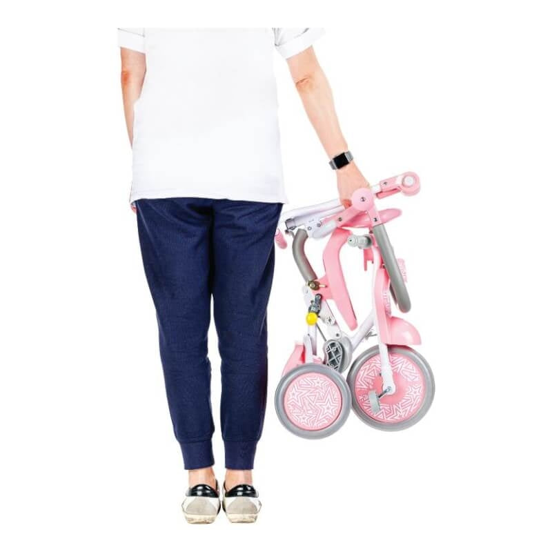 Kids Star 1st Move Foldable Tricycle - Sweet Pink