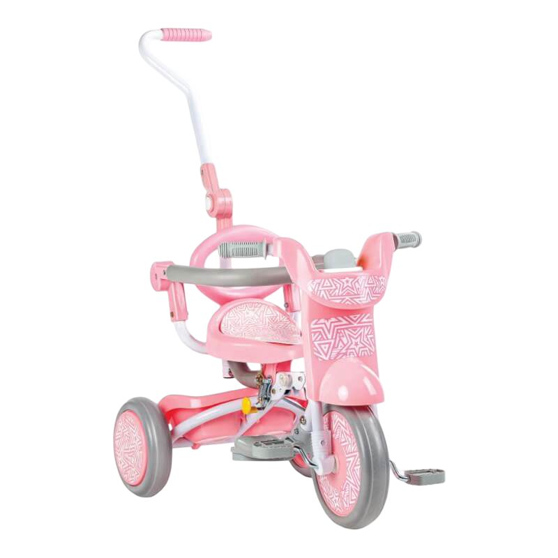 Kids Star 1st Move Foldable Tricycle - Sweet Pink