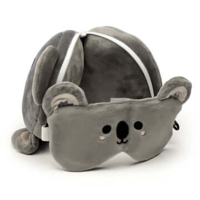RELAXEAZZZ Kids Travel Pillow & Eye Mask - Koala