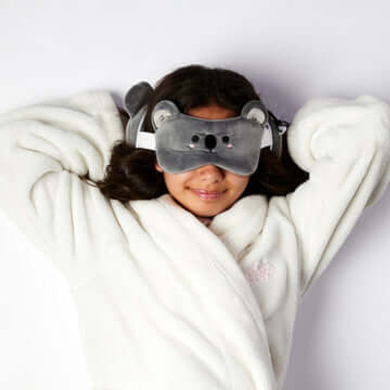 RELAXEAZZZ Kids Travel Pillow & Eye Mask - Koala