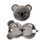 RELAXEAZZZ Kids Travel Pillow & Eye Mask - Koala