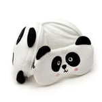 RELAXEAZZZ Kids Travel Pillow & Eye Mask - Panda