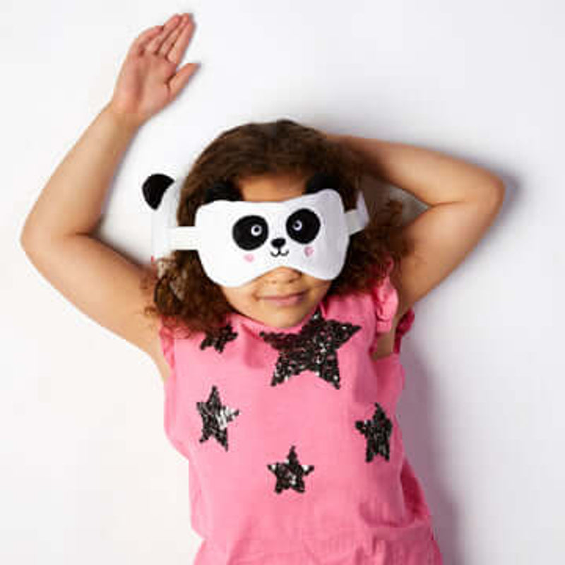RELAXEAZZZ Kids Travel Pillow & Eye Mask - Panda