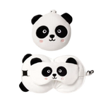 RELAXEAZZZ Kids Travel Pillow & Eye Mask - Panda