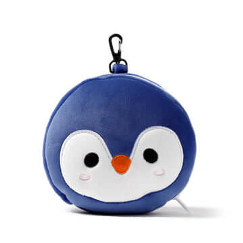 RELAXEAZZZ Kids Travel Pillow & Eye Mask - Penguin