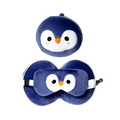 RELAXEAZZZ Kids Travel Pillow & Eye Mask - Penguin
