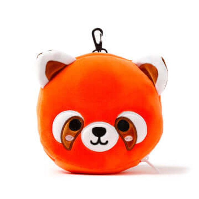 RELAXEAZZZ Kids Travel Pillow & Eye Mask - Red Panda