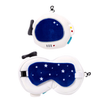 RELAXEAZZZ Kids Travel Pillow & Eye Mask - Space Cadet