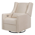 Babyletto Kiwi 電動躺椅及旋轉滑翔椅，附 USB 接口 - Performance Beach Eco-Weave 布料