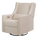 Babyletto Kiwi 電動躺椅及旋轉滑翔椅，附 USB 接口 - Performance Beach Eco-Weave 布料
