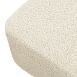 Babyletto Kiwi Gliding Ottoman - Almond Teddy Loop with Light Wood Base