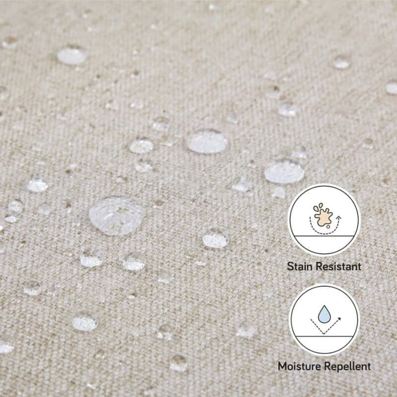 Babyletto Kiwi Gliding Ottoman - Performance Beach Eco-Weave with Light Wood Base