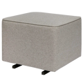 Babyletto Kiwi Gliding Ottoman - Performance Grey Eco-Weave