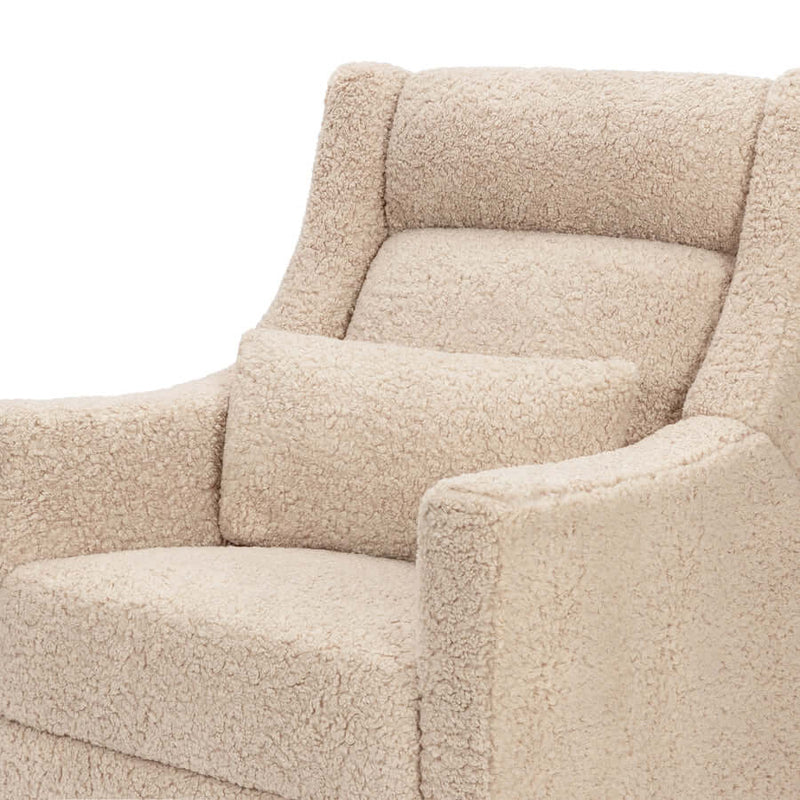 Babyletto Kiwi Plus Power Recliner and Swivel Glider with Power Adjustable Headrest and USB Port - Chai Shearling