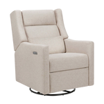 Babyletto Kiwi Plus 電動躺椅/旋轉搖椅，帶電動可調式頭枕和 USB 接口 - Performance Beach Eco-Weave 面料