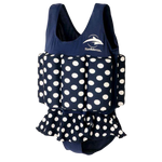Konfidence™ Floatsuit - Navy Polka Dot - 2-3 Years