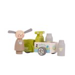 Moulin Roty La Grande Famille Milk Delivery Tricycle with Albert 11x6cm