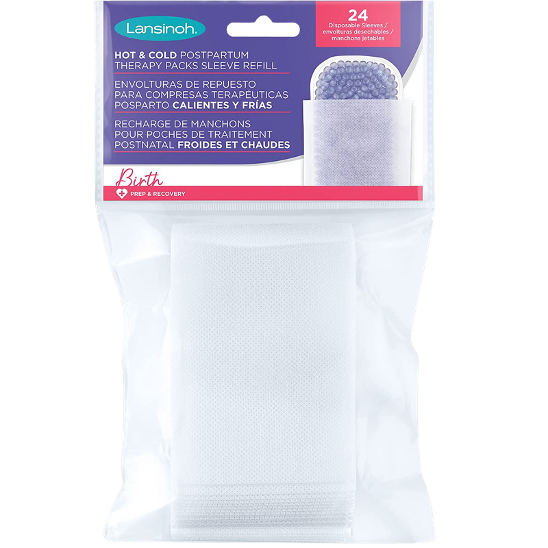 Lansinoh Hot & Cold Postpartum Therapy Packs Sleeve Refill (24-Pack)