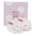 Doudou et Campagnie Lapin Bonbon 短靴帶撥浪鼓 - 粉紅色 0-6m
