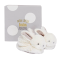 Doudou et Campagnie Lapin Bonbon 短靴帶撥浪鼓 - 灰褐色 0-6m