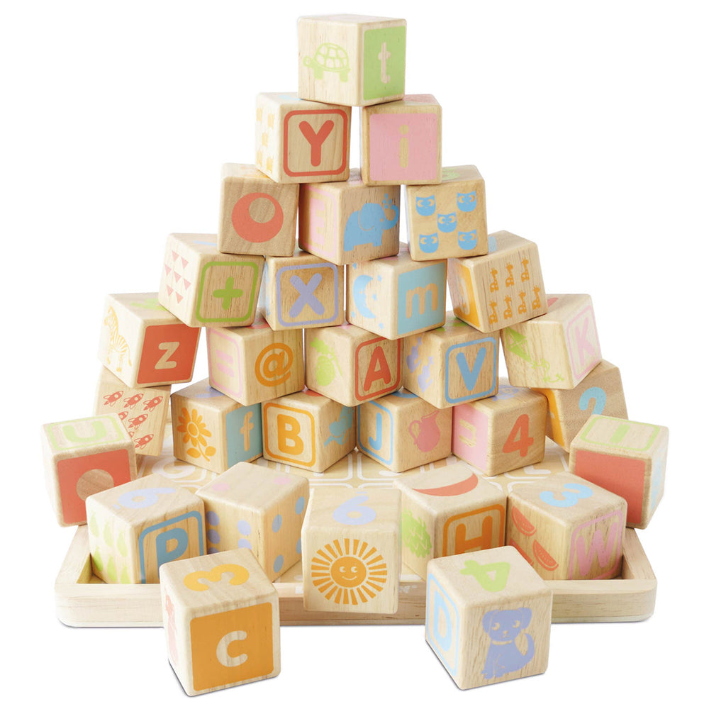 Le Toy Van ABC Learning Blocks - 30 Piece (6) FSC 100%