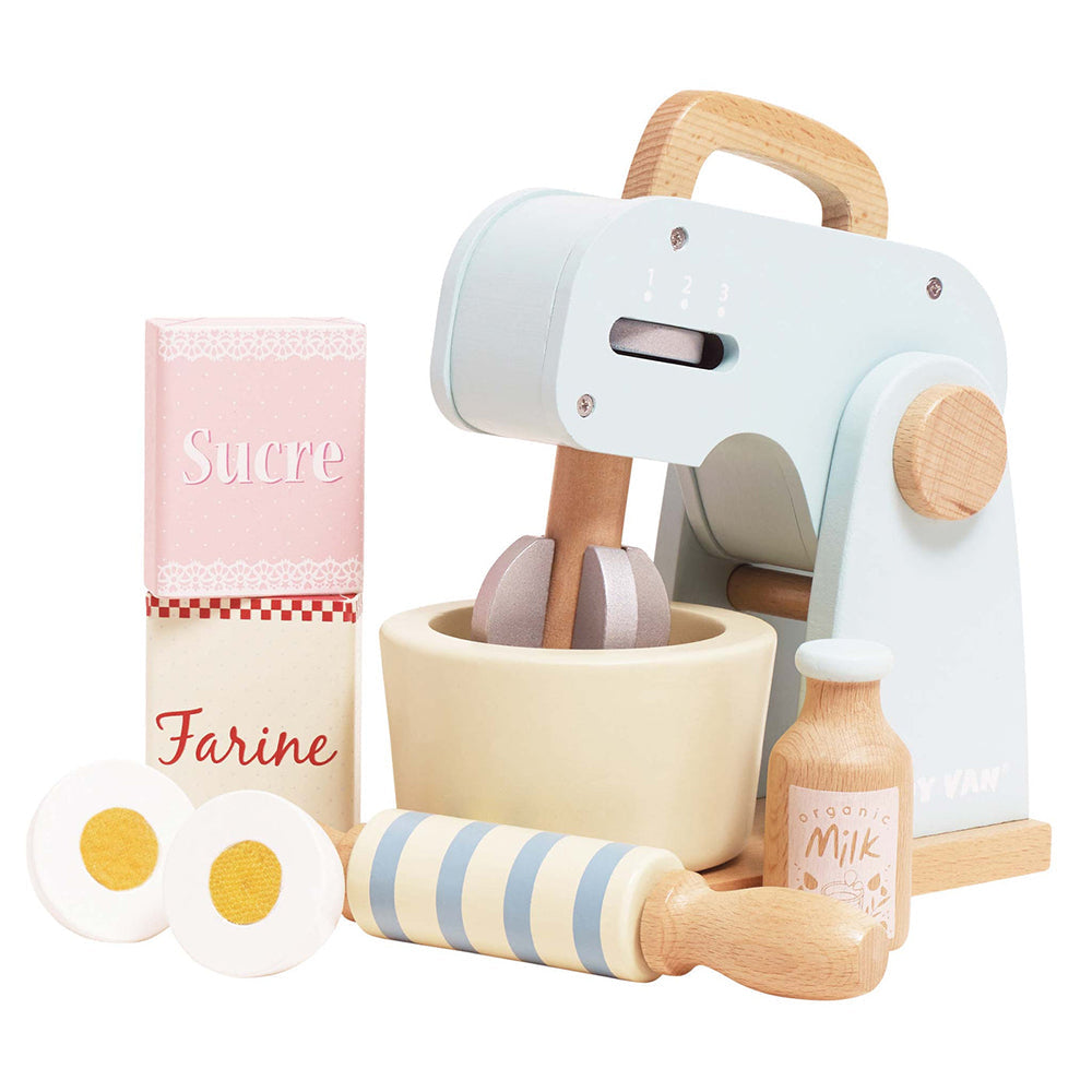 Le Toy Van Bakers Mixer Set and Accessories - 8 Piece (4) FSC 100%