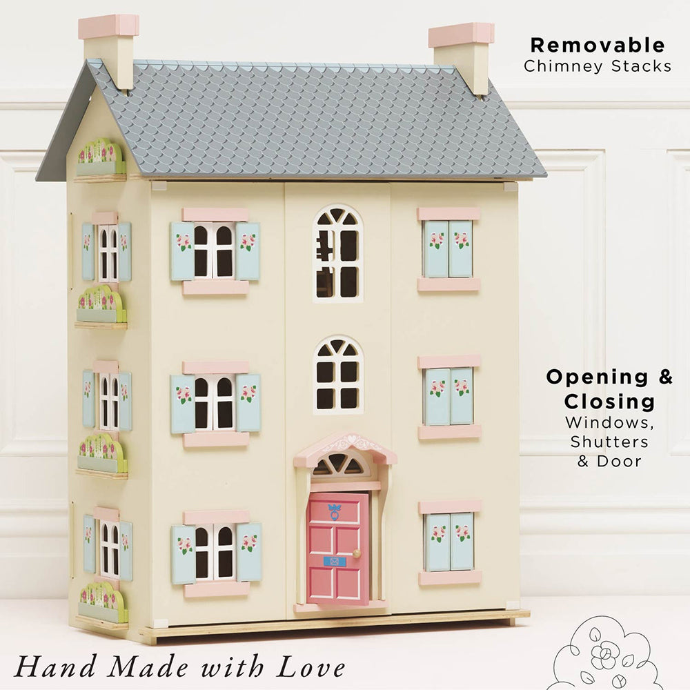 Le Toy Van Cherry Tree Hall Wooden Dolls House (1) FSC 100%