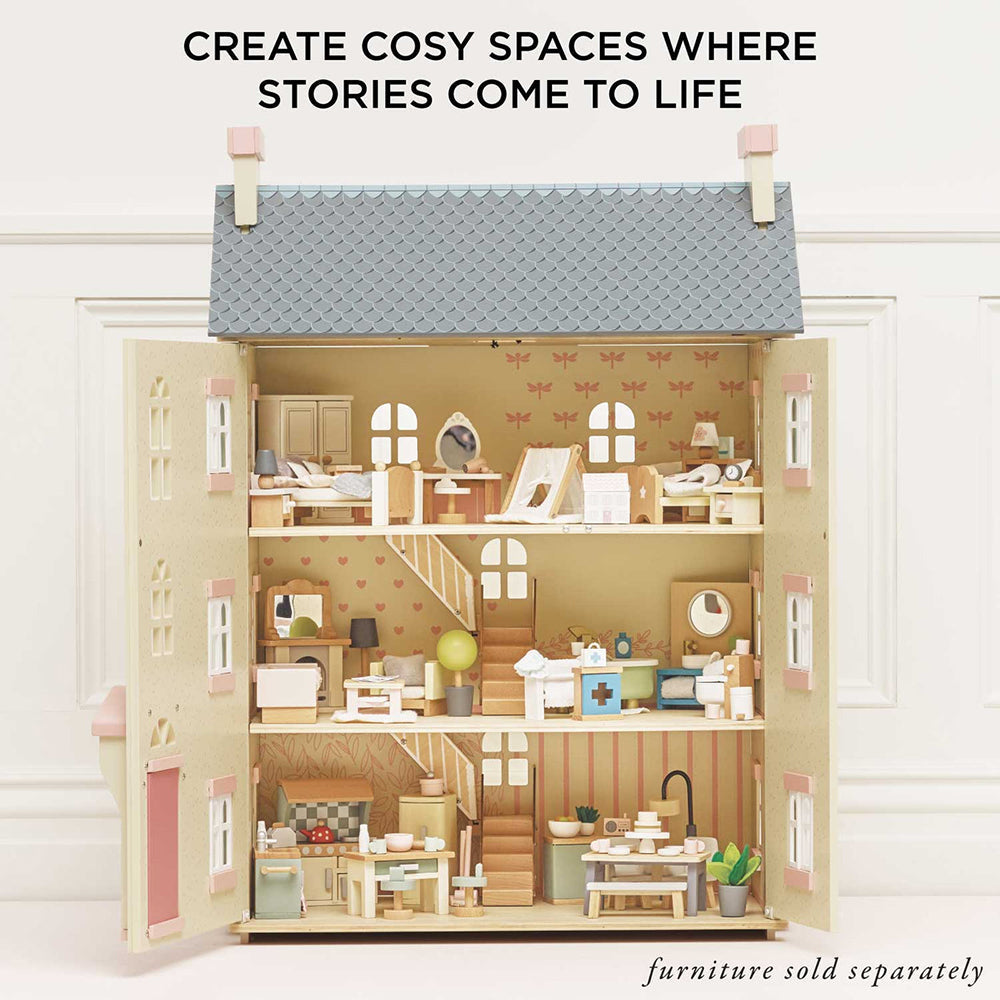 Le Toy Van Cherry Tree Hall Wooden Dolls House (1) FSC 100%
