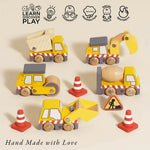 Le Toy Van Construction Toy Cars, Trucks & Diggers - 7 Pc (6) FSC 100%