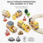 Le Toy Van Construction Toy Cars, Trucks & Diggers - 7 Pc (6) FSC 100%