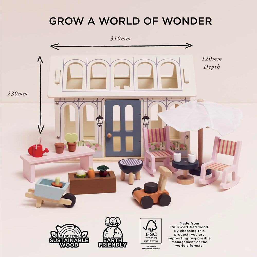 Le Toy Van Dolls House Conservatory Extention (4) FSC 100%