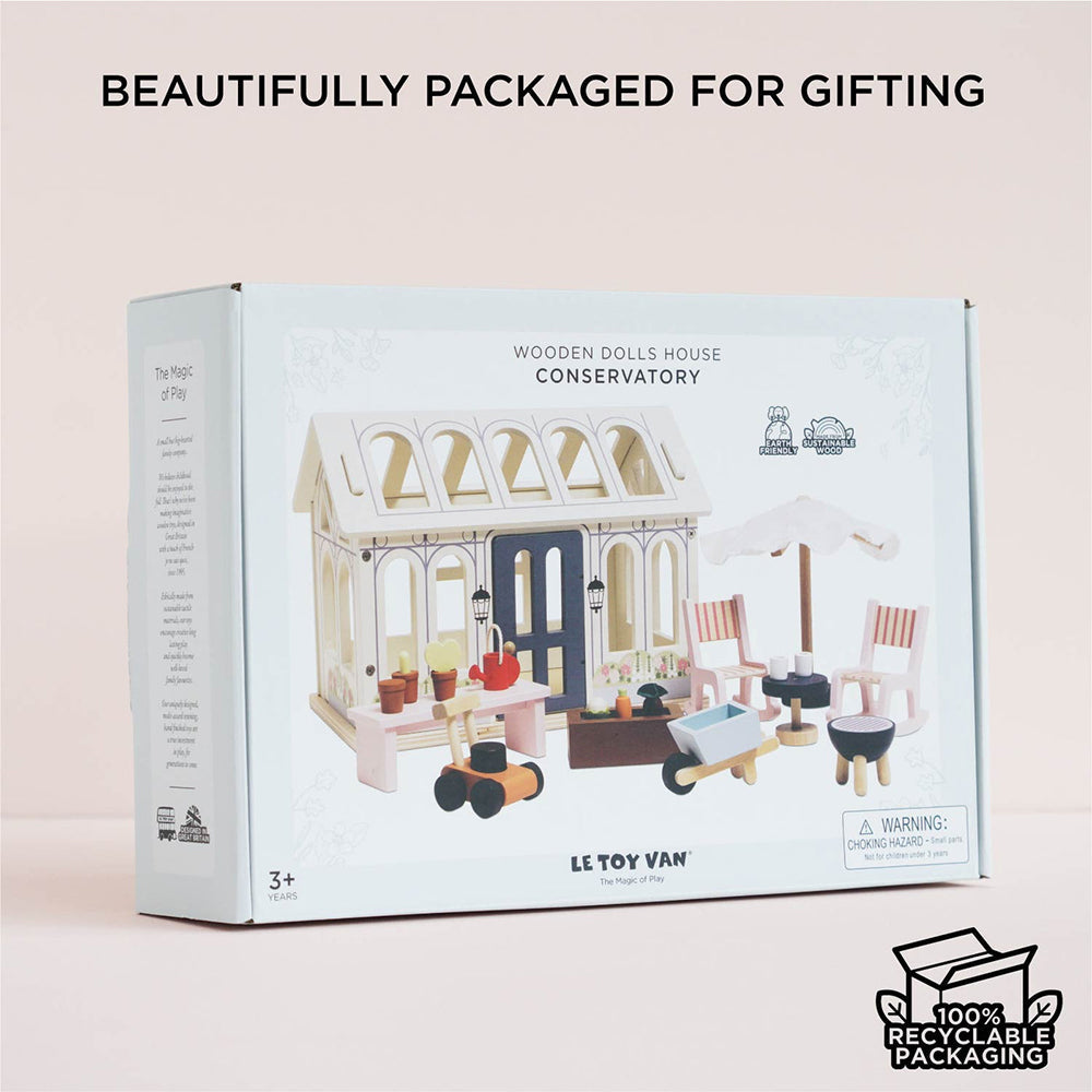 Le Toy Van Dolls House Conservatory Extention (4) FSC 100%