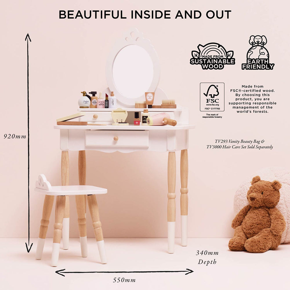 Le Toy Van Dressing-up Vanity Table & Stool (1) FSC 100%