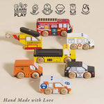 Le Toy Van Emergency Helicopter & Rescue Cars - 7 Piece (6) FSC 100%