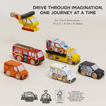 Le Toy Van Emergency Helicopter & Rescue Cars - 7 Piece (6) FSC 100%