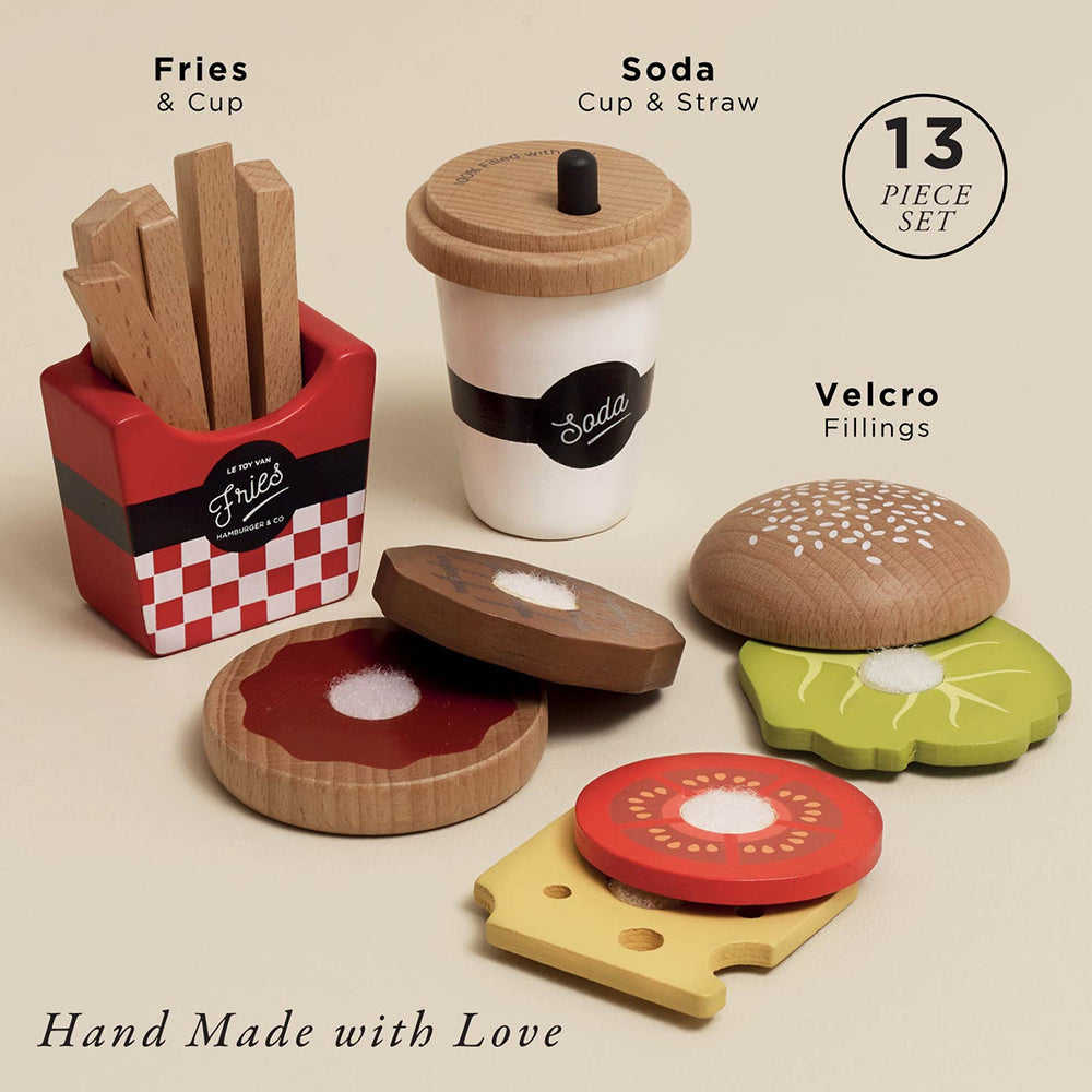 Le Toy Van Hamburger Set (6) FSC 100%