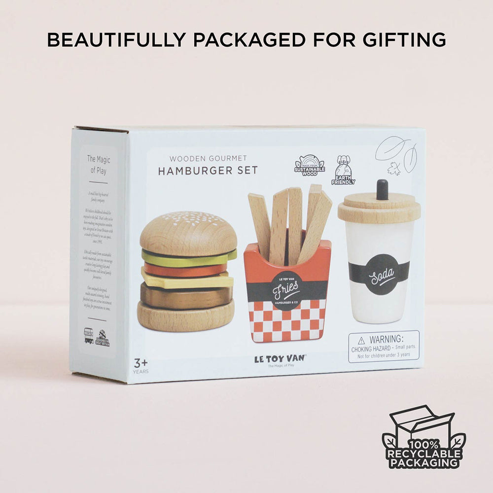 Le Toy Van Hamburger Set (6) FSC 100%