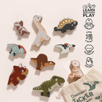 Le Toy Van Jurassic Stacking Dinosaurs & Bag - 10 Piece (6) FSC 100%