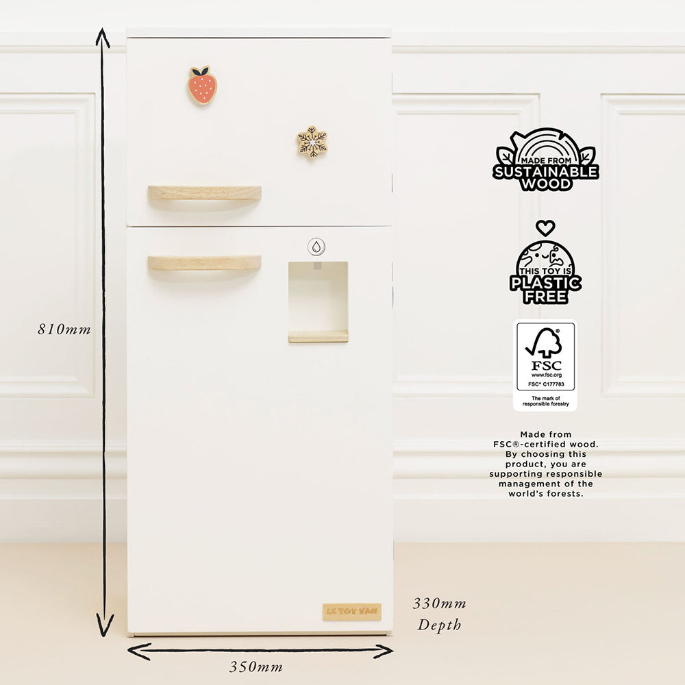 Le Toy Van Kitchen Freestanding Fridge Freezer (1) FSC 100%