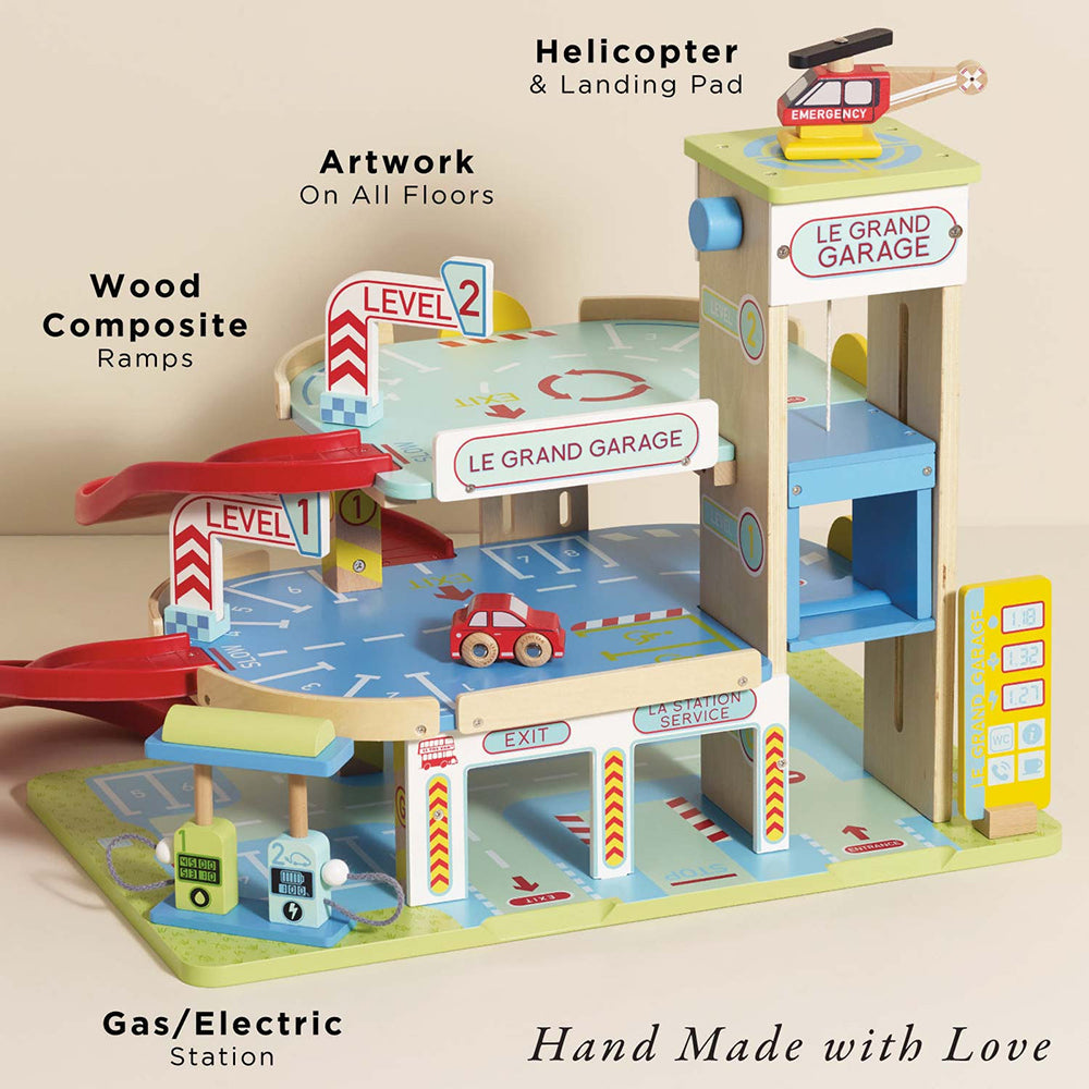 Le Toy Van Le Grand Wooden Garage (2) FSC 100%
