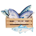 Le Toy Van Market Fish Wooden Play Food Crate - 7 Piece (4) FSC 100%