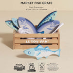 Le Toy Van Market Fish Wooden Play Food Crate - 7 Piece (4) FSC 100%