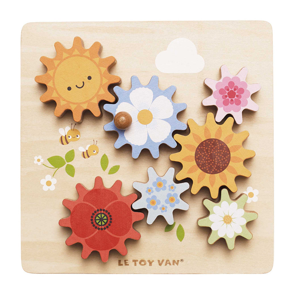 Le Toy Van Meadow Bees Gear & Cogs - 8 Piece (4) FSC 100%