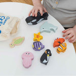 Le Toy Van Ocean Life Stacking Animals & Bag - 10 Piece (6) FSC 100%