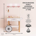 Le Toy Van Ice Cream Trolley Market Stall (2) FSC 100%