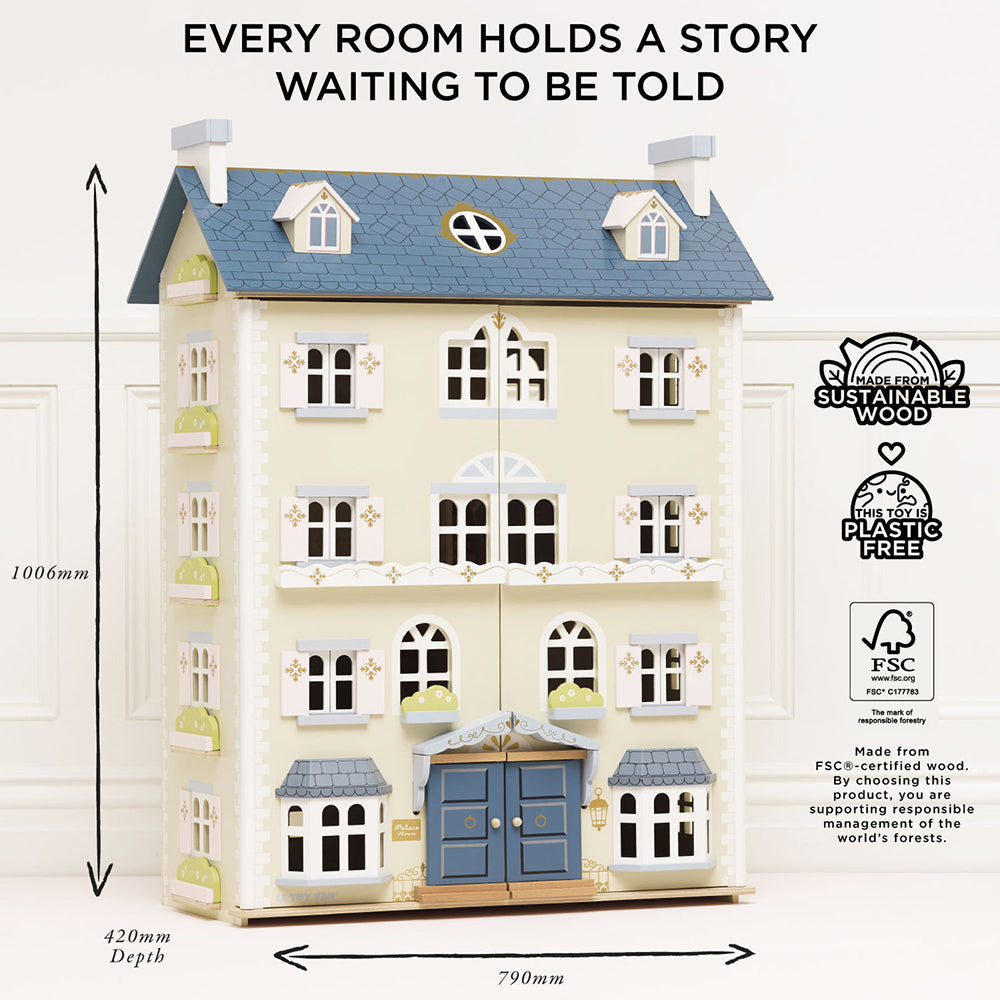 Le Toy Van Palace Wooden Dolls House (1) FSC 100%