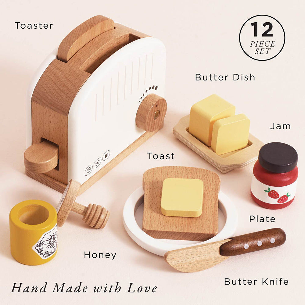 Le Toy Van Toaster Set (4)  FSC 100%