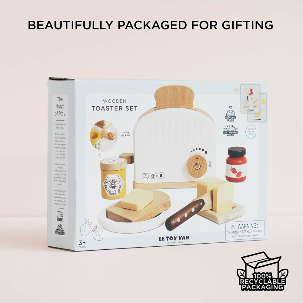 Le Toy Van Toaster Set (4)  FSC 100%