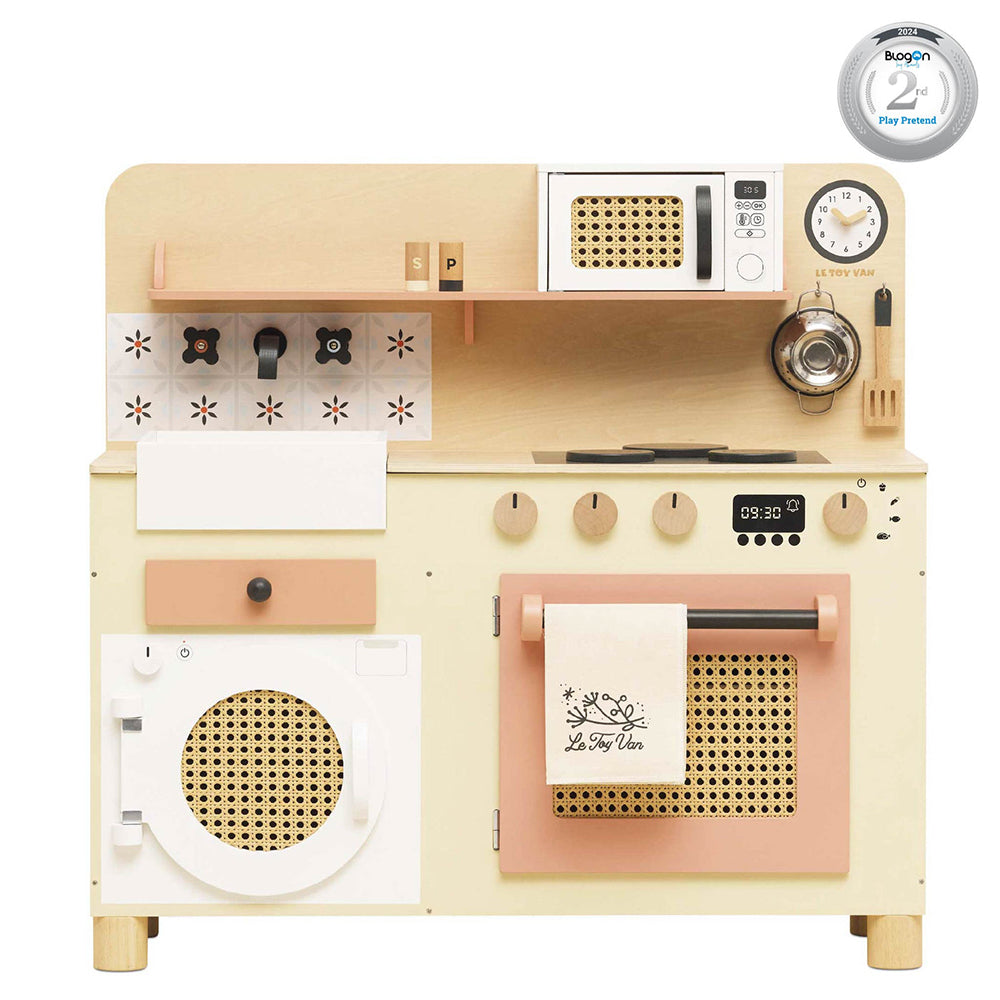 Le Toy Van Rattan Wooden Play Kitchen (1) FSC 100%